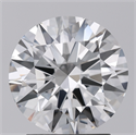 Lab Created Diamond 2.18 Carats, Round with Excellent Cut, G Color, VS1 Clarity and Certified by GIA