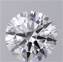 Lab Created Diamond 2.71 Carats, Round with Excellent Cut, G Color, VS1 Clarity and Certified by GIA
