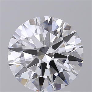 Picture of Lab Created Diamond 2.71 Carats, Round with Excellent Cut, G Color, VS1 Clarity and Certified by GIA