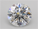 Lab Created Diamond 2.72 Carats, Round with Excellent Cut, G Color, VS1 Clarity and Certified by GIA