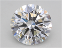 Del inventario de diamantes de laboratorio, 3.10 quilates, Redondo , Color E, claridad VVS2 y certificado GIA
