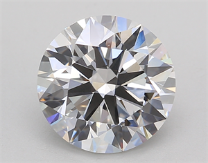 Foto Del inventario de diamantes de laboratorio, 3.06 quilates, Redondo , Color F, claridad VS1 y certificado IGI de