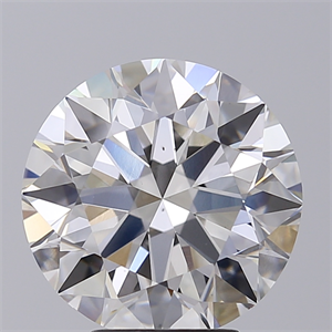 Picture of Lab Created Diamond 5.08 Carats, Round with Ideal Cut, H Color, VS1 Clarity and Certified by IGI