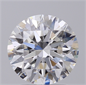 Lab Created Diamond 2.44 Carats, Round with Excellent Cut, F Color, VS1 Clarity and Certified by GIA