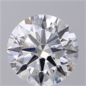 Lab Created Diamond 3.12 Carats, Round with Excellent Cut, F Color, VS1 Clarity and Certified by GIA
