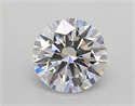 Lab Created Diamond 1.72 Carats, Round with Ideal Cut, D Color, VVS1 Clarity and Certified by IGI