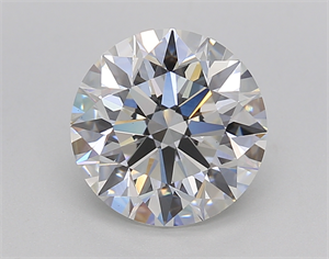 Picture of Lab Created Diamond 2.32 Carats, Round with Ideal Cut, F Color, VS1 Clarity and Certified by IGI
