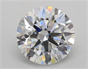 Lab Created Diamond 2.90 Carats, Round with Ideal Cut, G Color, VS1 Clarity and Certified by IGI