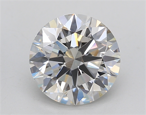 Picture of Lab Created Diamond 2.68 Carats, Round with Ideal Cut, H Color, VS1 Clarity and Certified by IGI