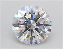 Lab Created Diamond 2.77 Carats, Round with Excellent Cut, F Color, VS1 Clarity and Certified by GIA