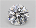 Lab Created Diamond 1.04 Carats, Round with Excellent Cut, D Color, VS2 Clarity and Certified by IGI
