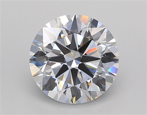 Picture of Lab Created Diamond 2.28 Carats, Round with Ideal Cut, G Color, VVS2 Clarity and Certified by IGI