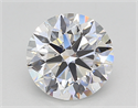 Lab Created Diamond 2.20 Carats, Round with Excellent Cut, D Color, VVS1 Clarity and Certified by IGI