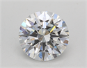 Lab Created Diamond 1.90 Carats, Round with Excellent Cut, E Color, VVS1 Clarity and Certified by IGI