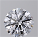 Lab Created Diamond 2.07 Carats, Round with Ideal Cut, E Color, VVS1 Clarity and Certified by IGI