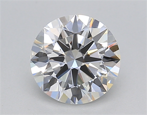 Picture of Lab Created Diamond 1.11 Carats, Round with Ideal Cut, E Color, VVS1 Clarity and Certified by IGI