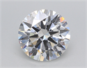 Lab Created Diamond 2.21 Carats, Round with Ideal Cut, E Color, SI1 Clarity and Certified by IGI