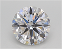 Lab Created Diamond 2.50 Carats, Round with Excellent Cut, G Color, VVS2 Clarity and Certified by IGI