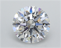 Lab Created Diamond 2.20 Carats, Round with Ideal Cut, D Color, VVS2 Clarity and Certified by IGI