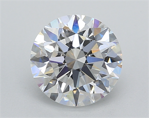 Picture of Lab Created Diamond 2.20 Carats, Round with Ideal Cut, D Color, VVS2 Clarity and Certified by IGI