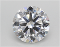Lab Created Diamond 2.39 Carats, Round with Excellent Cut, E Color, VVS2 Clarity and Certified by IGI