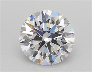 Picture of Lab Created Diamond 1.10 Carats, Round with Ideal Cut, E Color, VVS1 Clarity and Certified by IGI