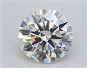 Lab Created Diamond 1.28 Carats, Round with Ideal Cut, E Color, VVS2 Clarity and Certified by IGI