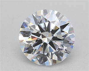 Picture of Lab Created Diamond 1.28 Carats, Round with Ideal Cut, E Color, VVS2 Clarity and Certified by IGI