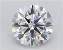 Lab Created Diamond 1.10 Carats, Round with Ideal Cut, D Color, VVS1 Clarity and Certified by IGI