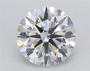 Picture of Lab Created Diamond 1.10 Carats, Round with Ideal Cut, D Color, VVS1 Clarity and Certified by IGI