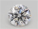 Lab Created Diamond 1.09 Carats, Round with Ideal Cut, D Color, VVS2 Clarity and Certified by IGI