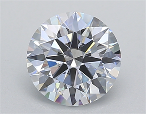 Picture of Lab Created Diamond 1.10 Carats, Round with Ideal Cut, F Color, VVS1 Clarity and Certified by IGI