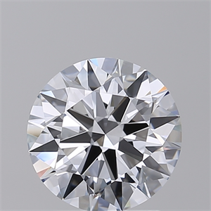 Picture of Lab Created Diamond 2.08 Carats, Round with Ideal Cut, F Color, VVS1 Clarity and Certified by IGI