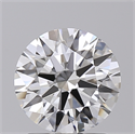 Lab Created Diamond 1.72 Carats, Round with Ideal Cut, E Color, VVS1 Clarity and Certified by IGI