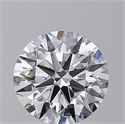 Lab Created Diamond 2.01 Carats, Round with Excellent Cut, D Color, VS1 Clarity and Certified by GIA