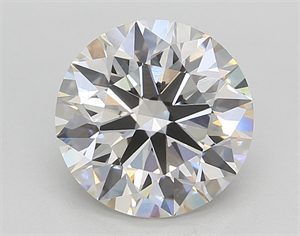 Picture of Lab Created Diamond 3.10 Carats, Round with Ideal Cut, H Color, VS1 Clarity and Certified by IGI