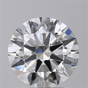 Picture of Lab Created Diamond 4.05 Carats, Round with Ideal Cut, I Color, VS1 Clarity and Certified by IGI