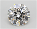 Lab Created Diamond 4.25 Carats, Round with Ideal Cut, I Color, VS1 Clarity and Certified by IGI