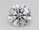 Lab Created Diamond 1.09 Carats, Round with Ideal Cut, D Color, VS1 Clarity and Certified by IGI