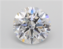 Lab Created Diamond 2.11 Carats, Round with Ideal Cut, D Color, VS1 Clarity and Certified by IGI