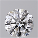 Lab Created Diamond 2.08 Carats, Round with Ideal Cut, D Color, VVS1 Clarity and Certified by IGI