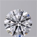 Lab Created Diamond 1.53 Carats, Round with Excellent Cut, D Color, VS1 Clarity and Certified by GIA