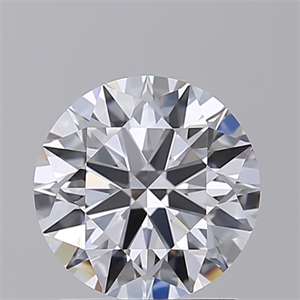 Picture of Lab Created Diamond 1.53 Carats, Round with Excellent Cut, D Color, VS1 Clarity and Certified by GIA