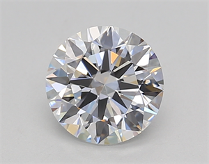 Picture of Lab Created Diamond 1.04 Carats, Round with Ideal Cut, D Color, VVS2 Clarity and Certified by IGI