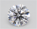 Lab Created Diamond 1.50 Carats, Round with Excellent Cut, D Color, SI1 Clarity and Certified by IGI