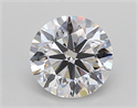 Lab Created Diamond 1.20 Carats, Round with Ideal Cut, D Color, VS1 Clarity and Certified by IGI