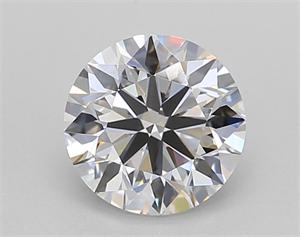 Picture of Lab Created Diamond 1.20 Carats, Round with Ideal Cut, D Color, VS1 Clarity and Certified by IGI