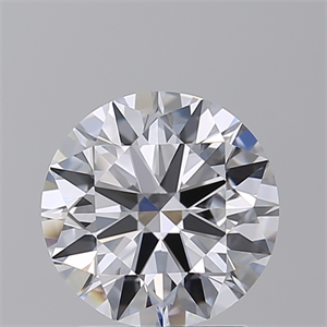 Picture of Lab Created Diamond 2.10 Carats, Round with Ideal Cut, D Color, VVS2 Clarity and Certified by IGI