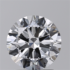 Picture of Lab Created Diamond 2.00 Carats, Round with Excellent Cut, F Color, VS1 Clarity and Certified by IGI