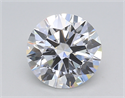 Lab Created Diamond 1.91 Carats, Round with Ideal Cut, D Color, VS2 Clarity and Certified by IGI